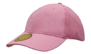 6 Panel Mesh with Sandwich Dream Fit Cap - Pink
