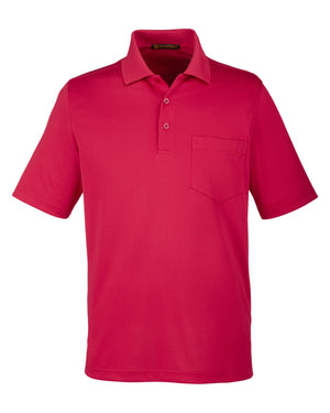 Harriton Men's Advantage Snag Protection Plus IL Pocket Polo - Red