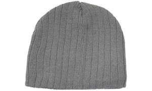 Acrylic Cable Knit Beanie - Charcoal