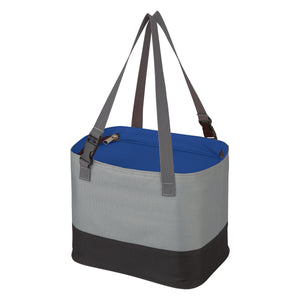 Alfresco Cooler Lunch Bag - Gray With Royal Blue