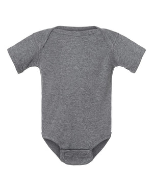 Rabbit Skins Infant Baby Rib Bodysuit - Granite Heather