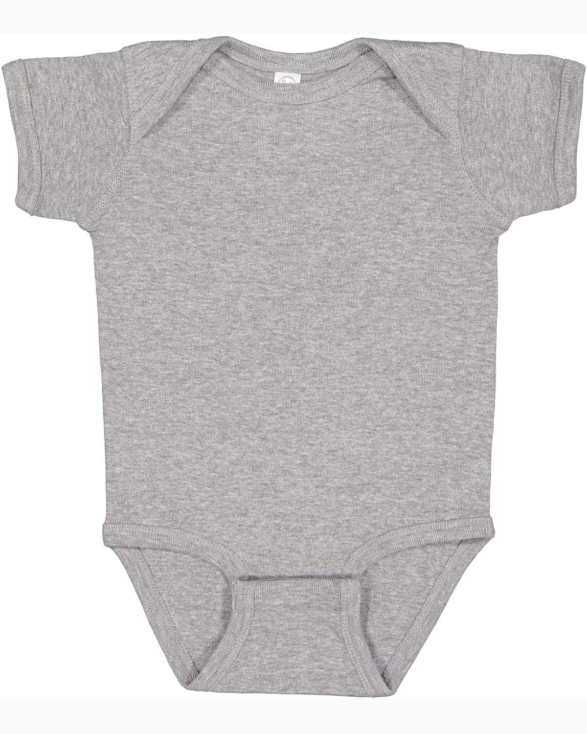 Rabbit Skins Infant Baby Rib Bodysuit - Heather