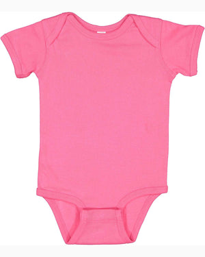 Rabbit Skins Infant Baby Rib Bodysuit - Hot Pink