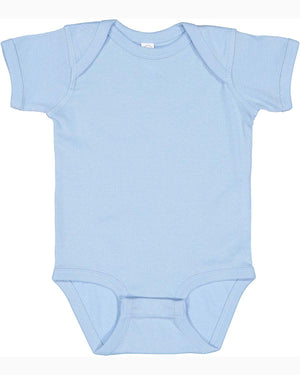 Rabbit Skins Infant Baby Rib Bodysuit - Light Blue