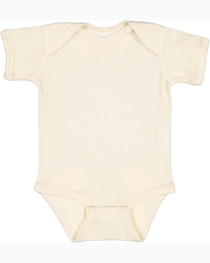 Rabbit Skins Infant Baby Rib Bodysuit - Natural