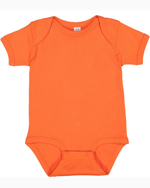 Rabbit Skins Infant Baby Rib Bodysuit - Orange
