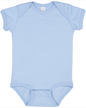 Rabbit Skins Infant Fine Jersey Bodysuit - Light Blue