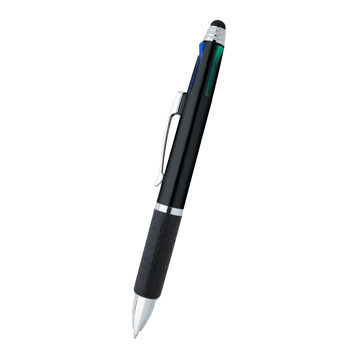 4-In-1 Pen With Stylus - Metallic Black