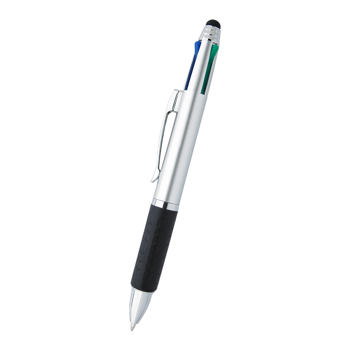4-In-1 Pen With Stylus - Matte Silver