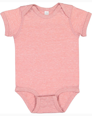 Rabbit Skins Infant Harborside Melange Jersey Bodysuit - Mauvelous Mlange