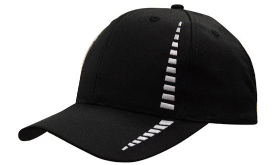 6 Panel Cap Breathable P-Twill Emb Checks - Custom Embroidered -