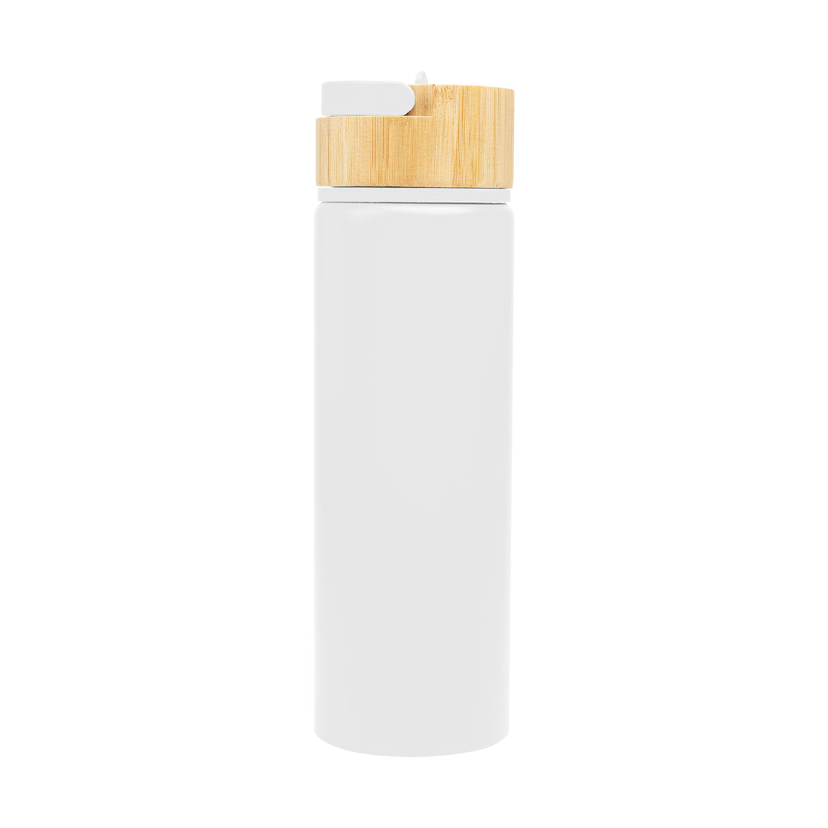 27 Oz. Ellis Bottle With Bamboo Lid - White