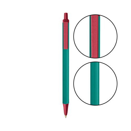 Teal BIC® Clic Stic® Pen - Teal With Metallic Red