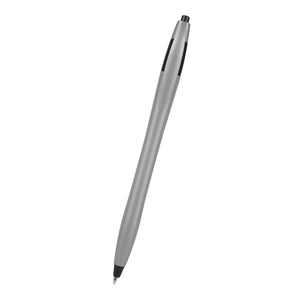 Metallic Dart Pen - Metallic Silver With Black