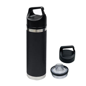 18 Oz. Full Color Davenport Bottle - Black