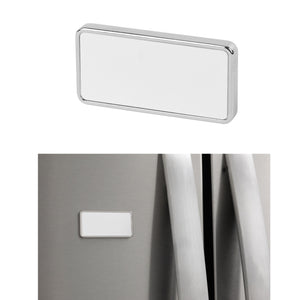 Two Piece Magnetic 6"x8" Photo Frame - Silver With White