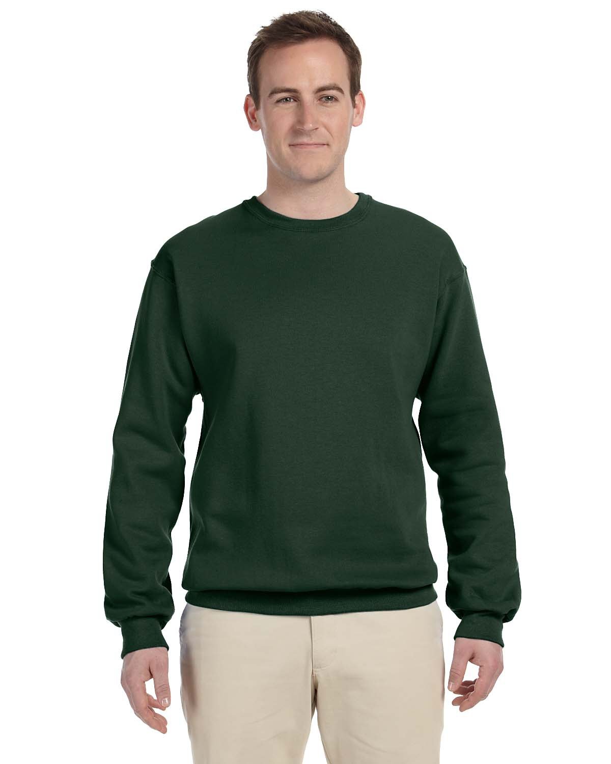 JERZEES Adult NuBlend® Fleece Crew - Forest Green