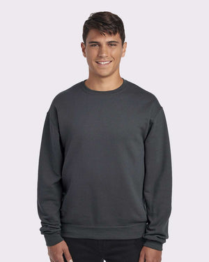 JERZEES Adult NuBlend® Fleece Crew - Charcoal Grey
