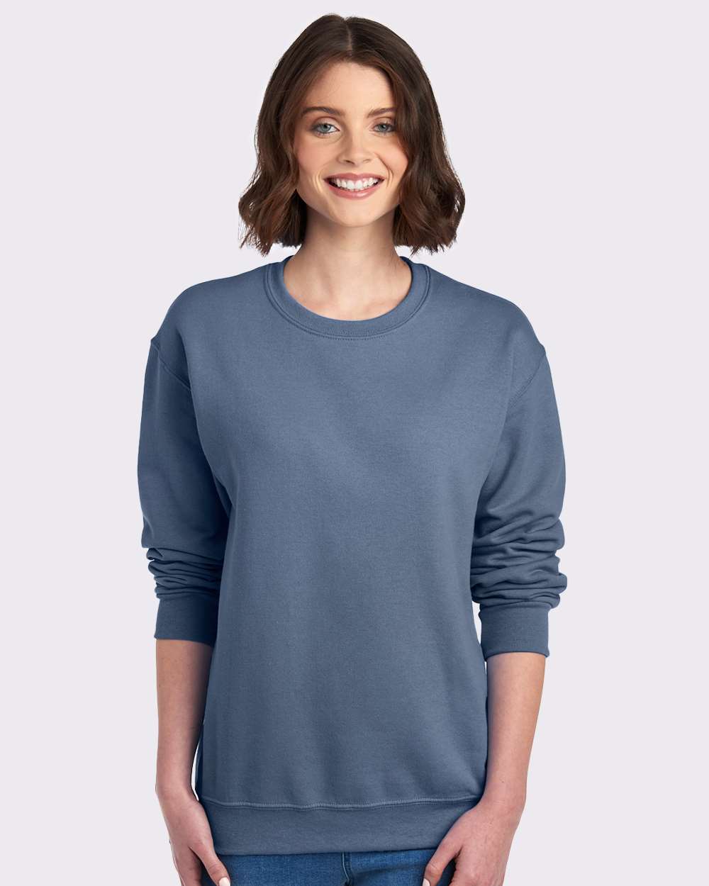 JERZEES Adult NuBlend® Fleece Crew - Denim