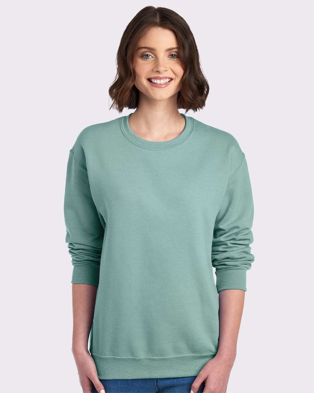 JERZEES Adult NuBlend® Fleece Crew - Sage