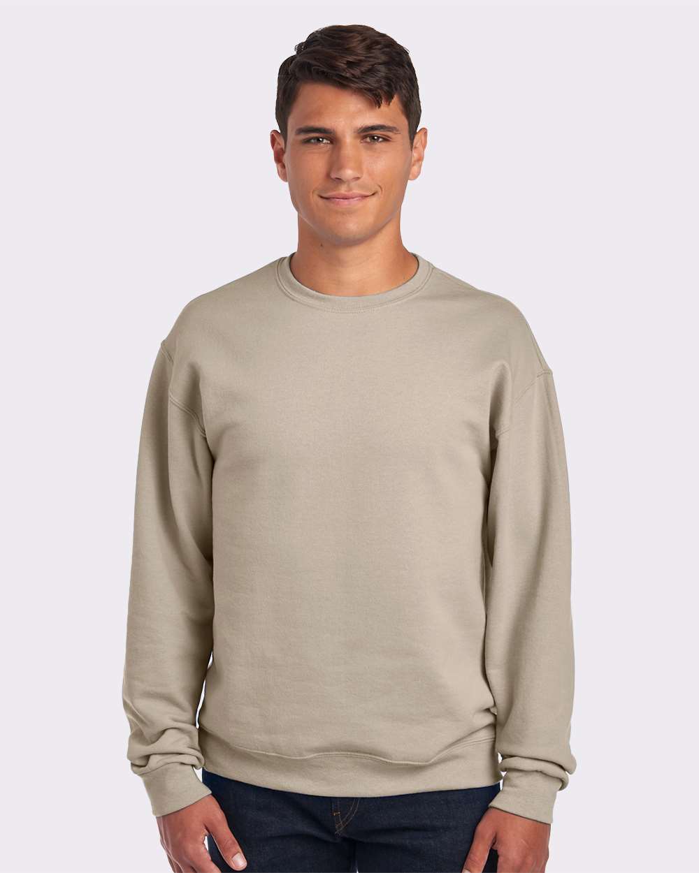 JERZEES Adult NuBlend® Fleece Crew - Sandstone