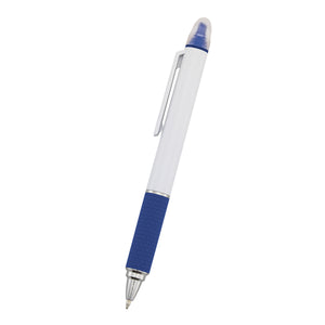Sayre Highlighter Pen - White With Blue