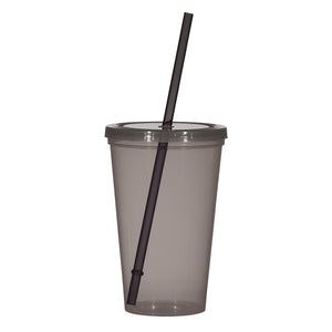 22 Oz. Sunsplash Single Wall Tumbler - Translucent Charcoal