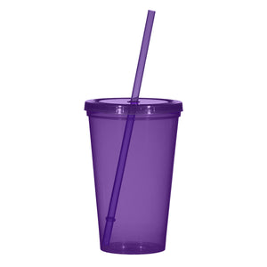 22 Oz. Sunsplash Single Wall Tumbler - Translucent Purple