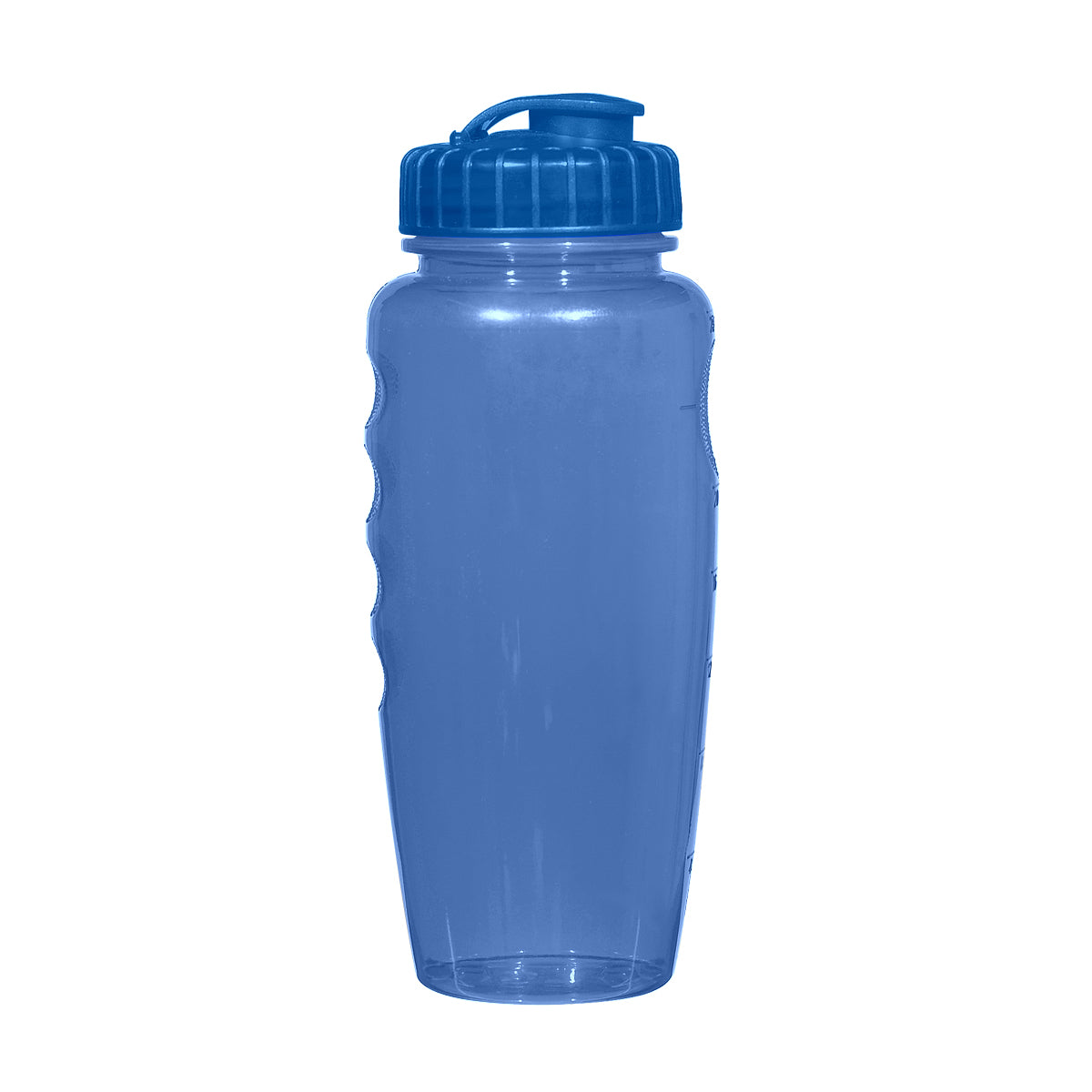 30 Oz. Poly-Clear™ Gripper Bottle - Translucent Blue