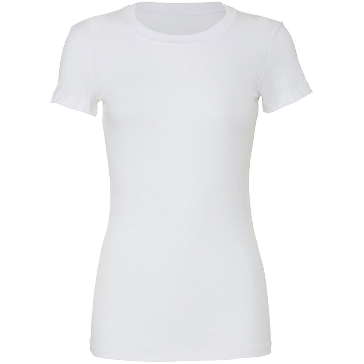 BELLA + CANVAS Women's Slim Fit Tee - Solid White Blend