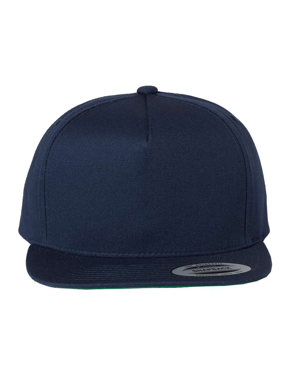 YP Classics Five-Panel Cotton Twill Snapback Cap - 6007 - Navy