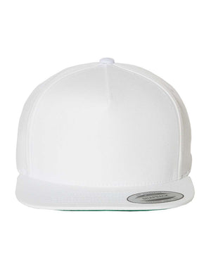 YP Classics Five-Panel Cotton Twill Snapback Cap - 6007 - White