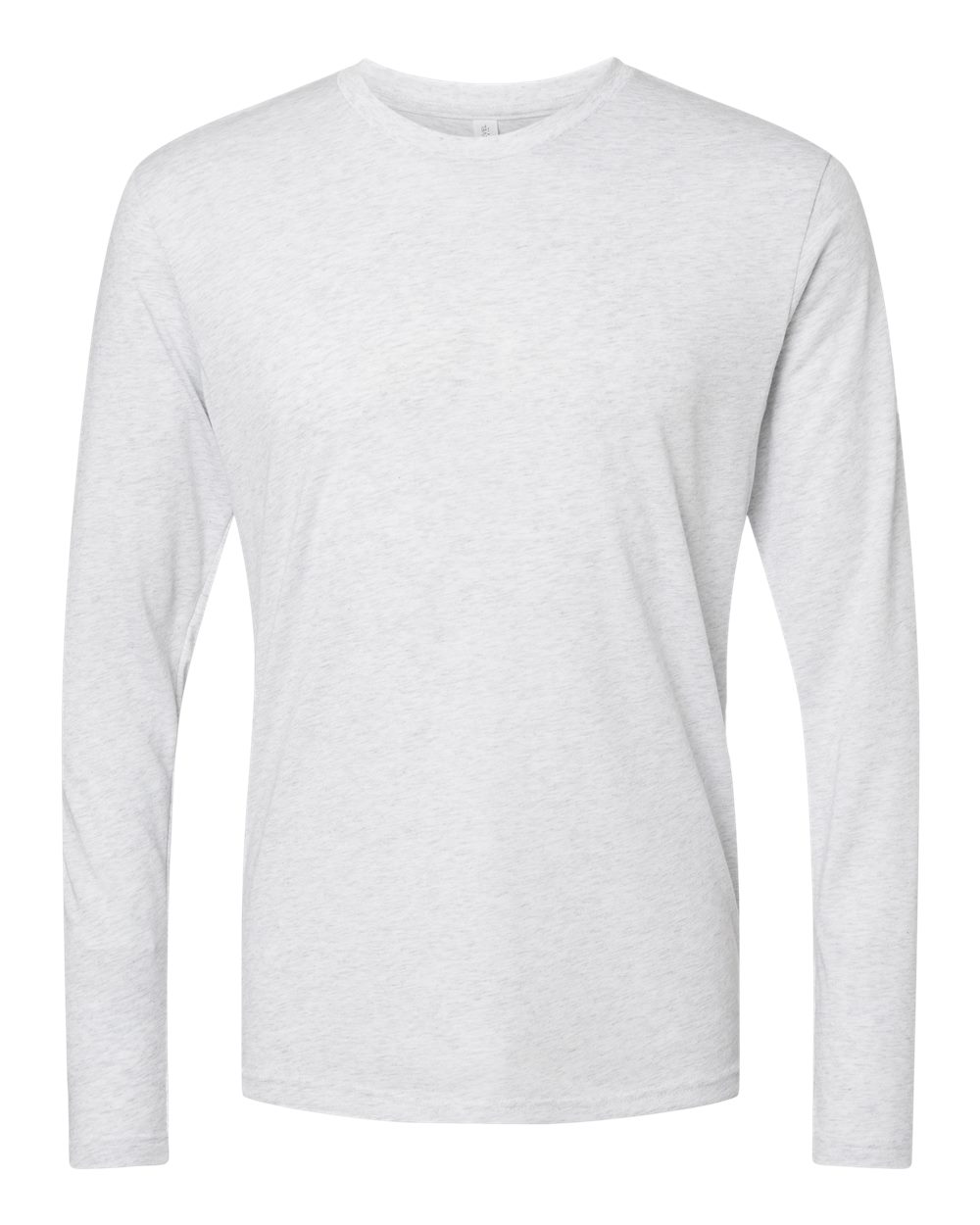 Next Level Men's Triblend Long-Sleeve Crew - Heather White