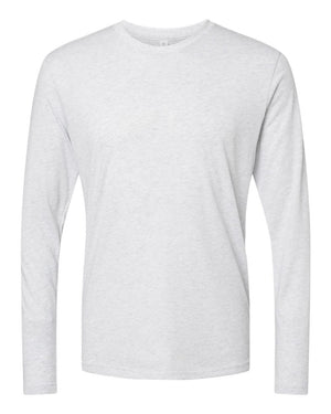 Next Level Men's Triblend Long-Sleeve Crew - Heather White