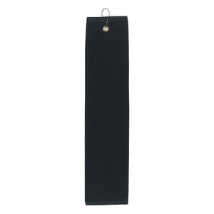 Folded Golf Towel - Black