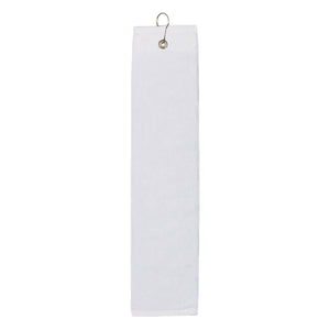 Folded Golf Towel - White