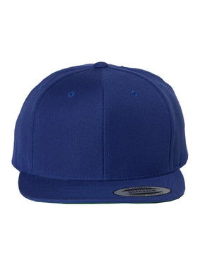 YP Classics Adult Structured Flat Visor Classic Snapback Cap - Royal Blue