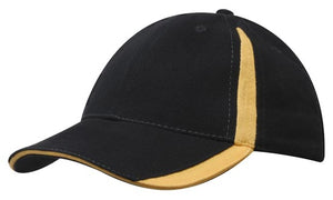 6 Panel BHC Cap with Inserts On Peak & Crown - Custom Embroidered -
