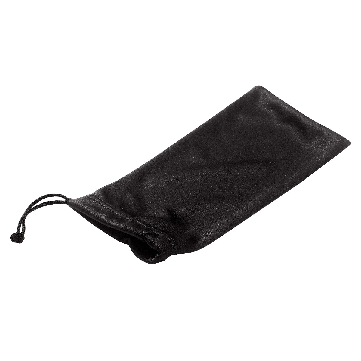 Microfiber Pouch With Drawstring - Black