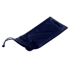 Microfiber Pouch With Drawstring - Navy Blue