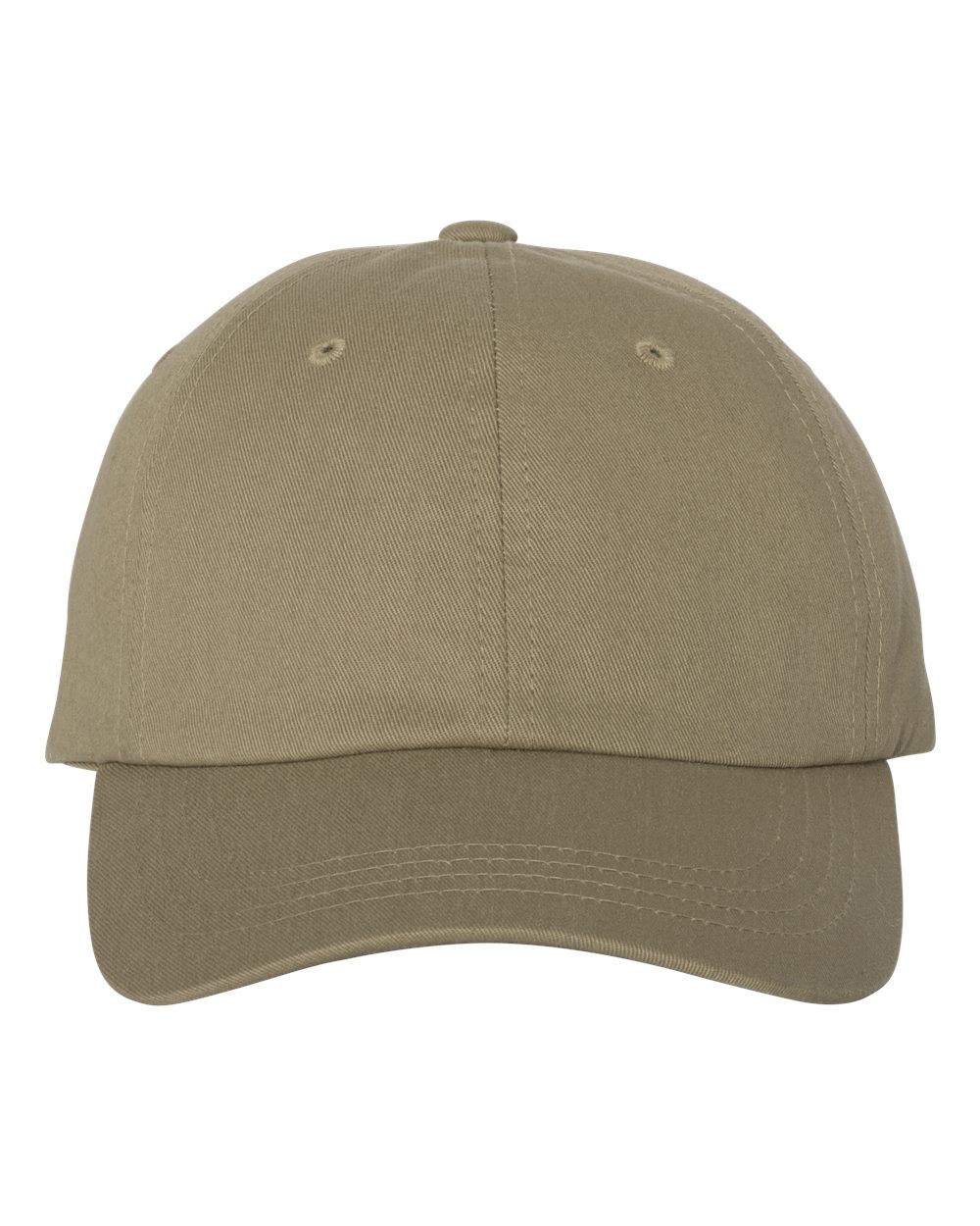 YP Classics Adult Low-Profile Cotton Twill Dad Cap - Khaki
