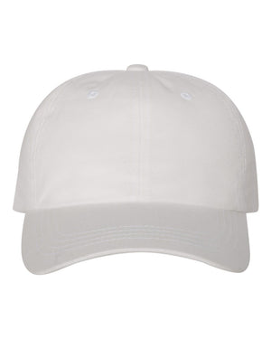 YP Classics Adult Low-Profile Cotton Twill Dad Cap - White