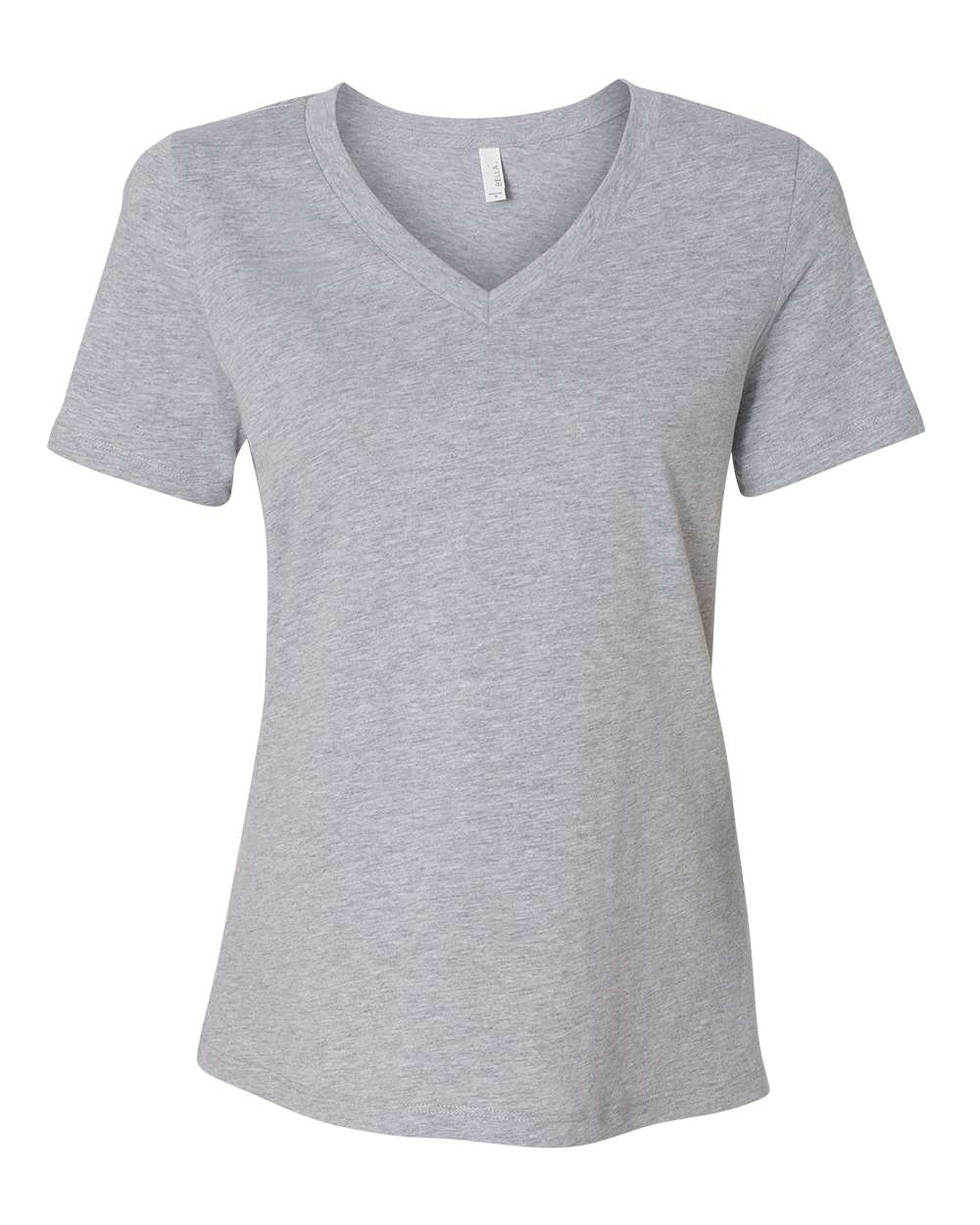 BELLA + CANVAS Ladies' Relaxed Heather CVC Jersey V-Neck T-Shirt - Athletic Heather