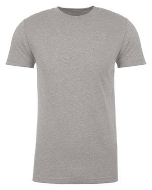 Next Level Apparel Men's Sueded Crew - Dk Heather Gray