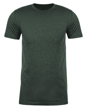 Next Level Apparel Men's Sueded Crew - Hth Forest Green