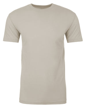 Next Level Apparel Men's Sueded Crew - Light Gray