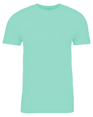 Next Level Apparel Men's Sueded Crew - Tahiti Blue
