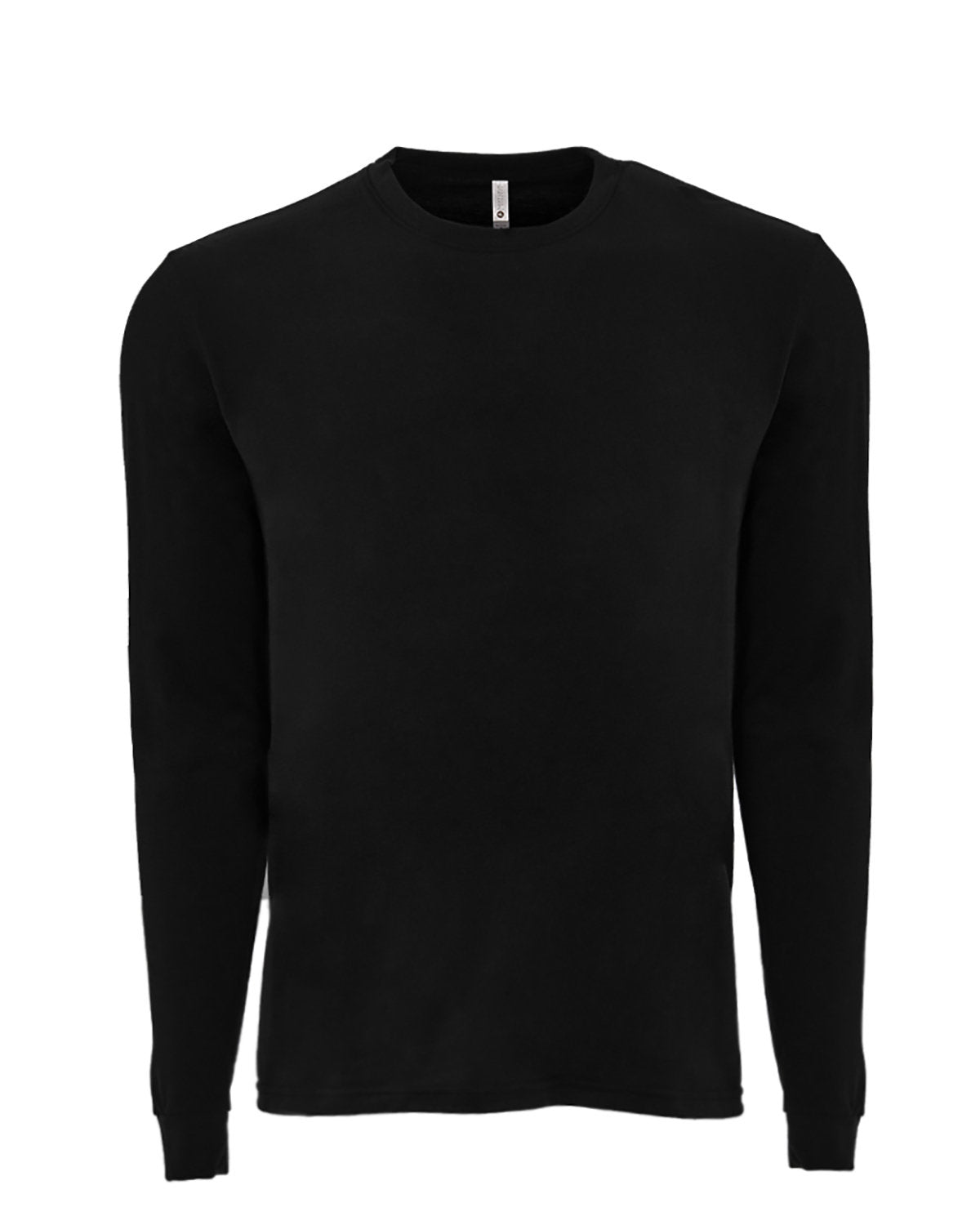 Next Level Apparel Unisex Sueded Long-Sleeve Crew - Black