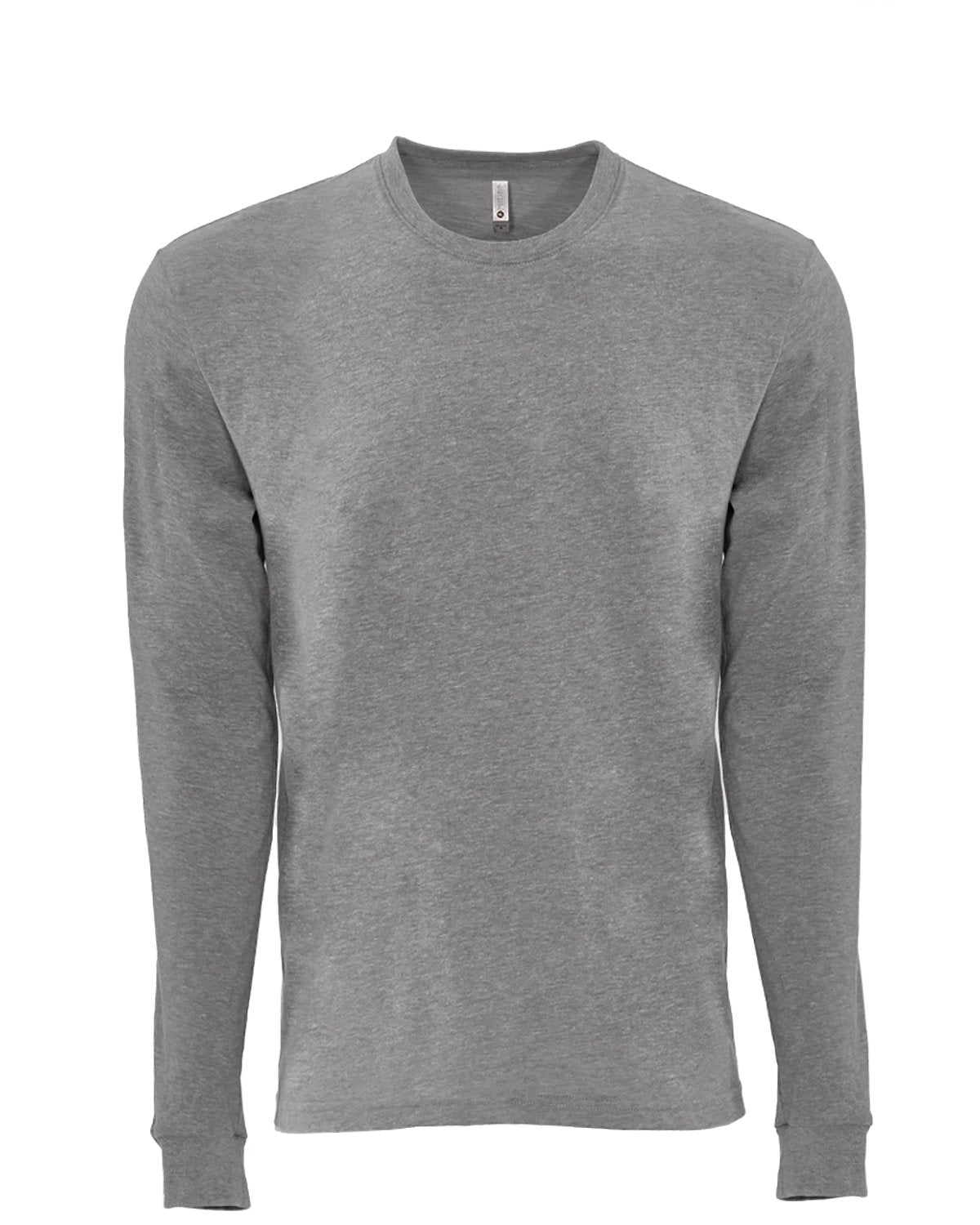 Next Level Apparel Unisex Sueded Long-Sleeve Crew - Dark Hthr Gray