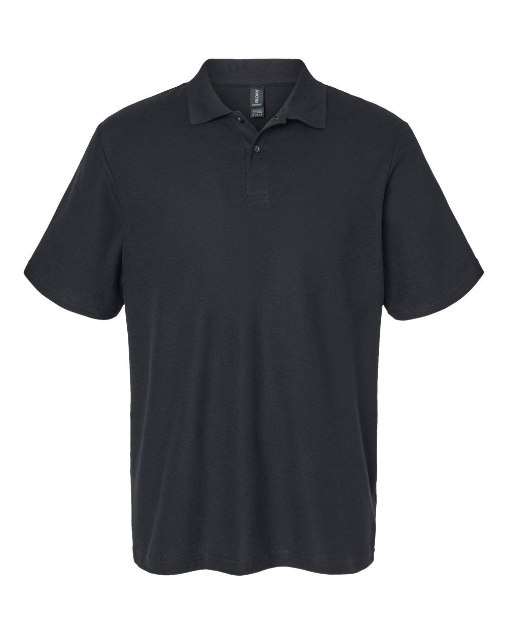 Gildan Men's Softstyle Double Pique Polo - Black